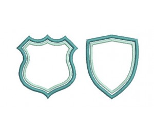 Stickdatei - Aufnäher doppel Rahmen